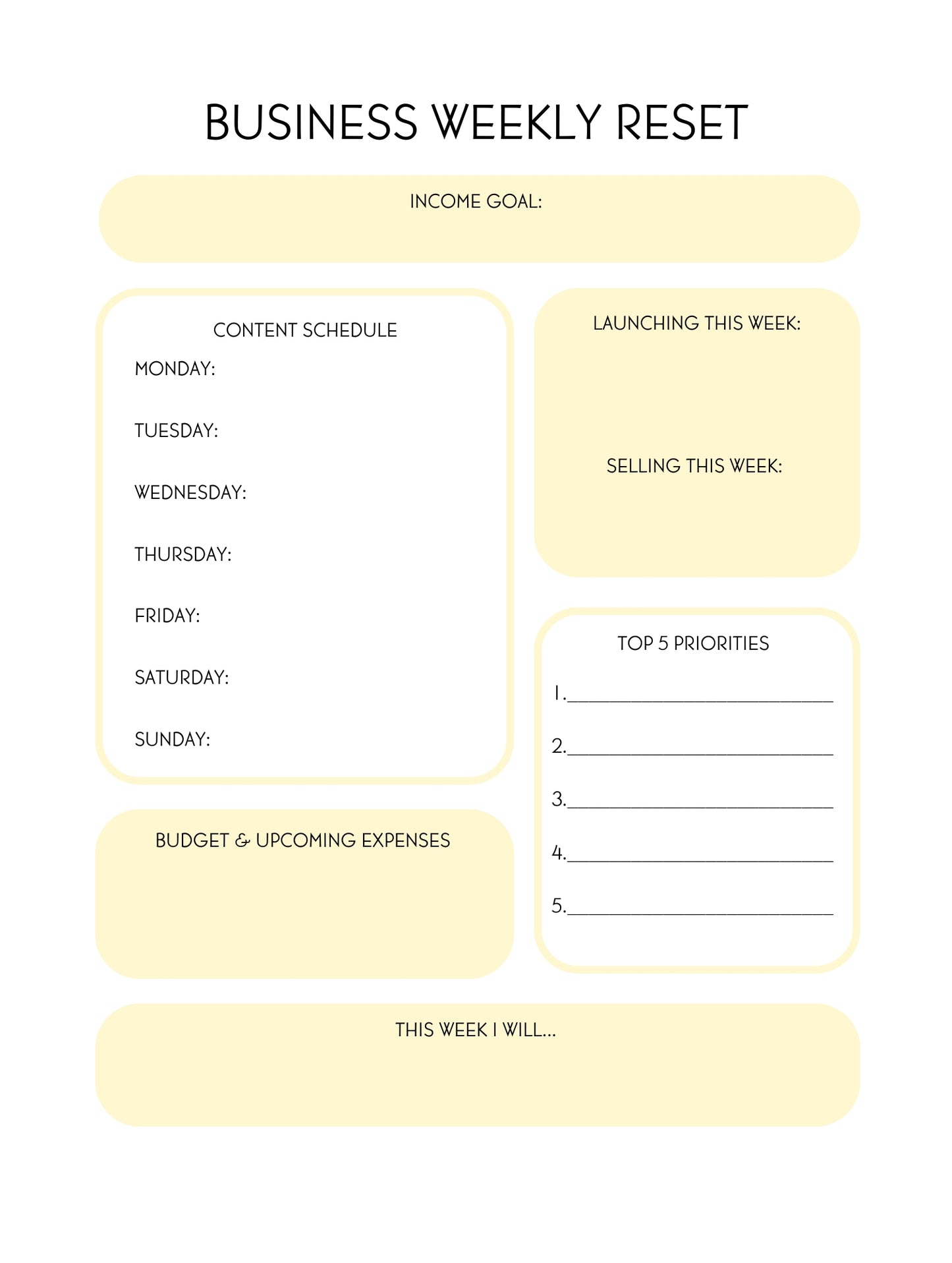 THE ULTIMATE BUSINESS PLANNER